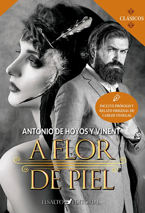 Portada de "A flor de piel" de Antonio de Hoyos y Vinent publicado por el Salto Editorial