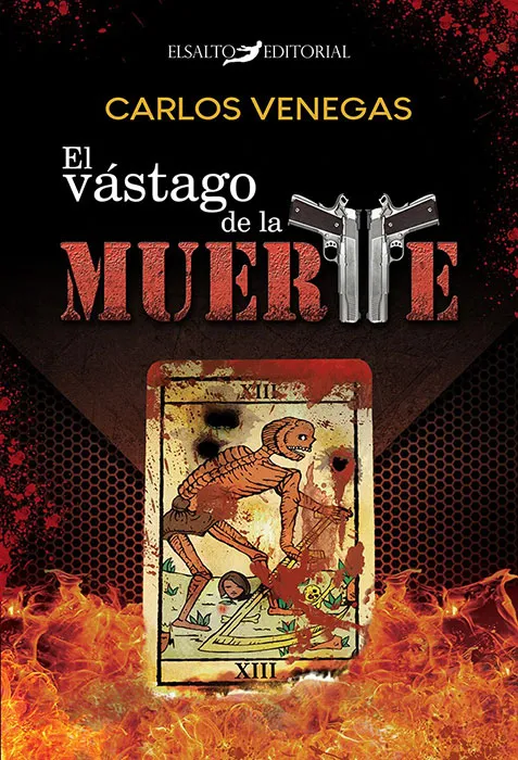 Portada del thriller de Carlos Venegas, El vástago de la muerte